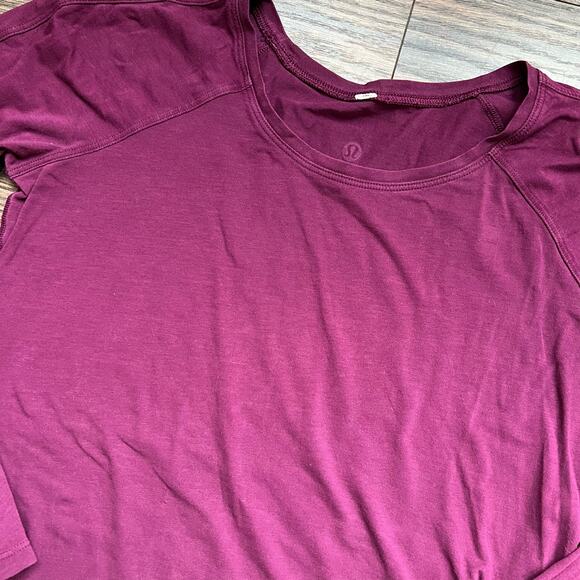 Lululemon Crewneck Purple Long Sleeve T-Shirt - Picture 3 of 4